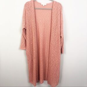 PAINTED THREADS | Peach Duster Open Front Lightweight Cardigan Women’s Size M